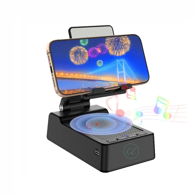 Cell Phone Stand with Wireless Bluetooth Speaker 2