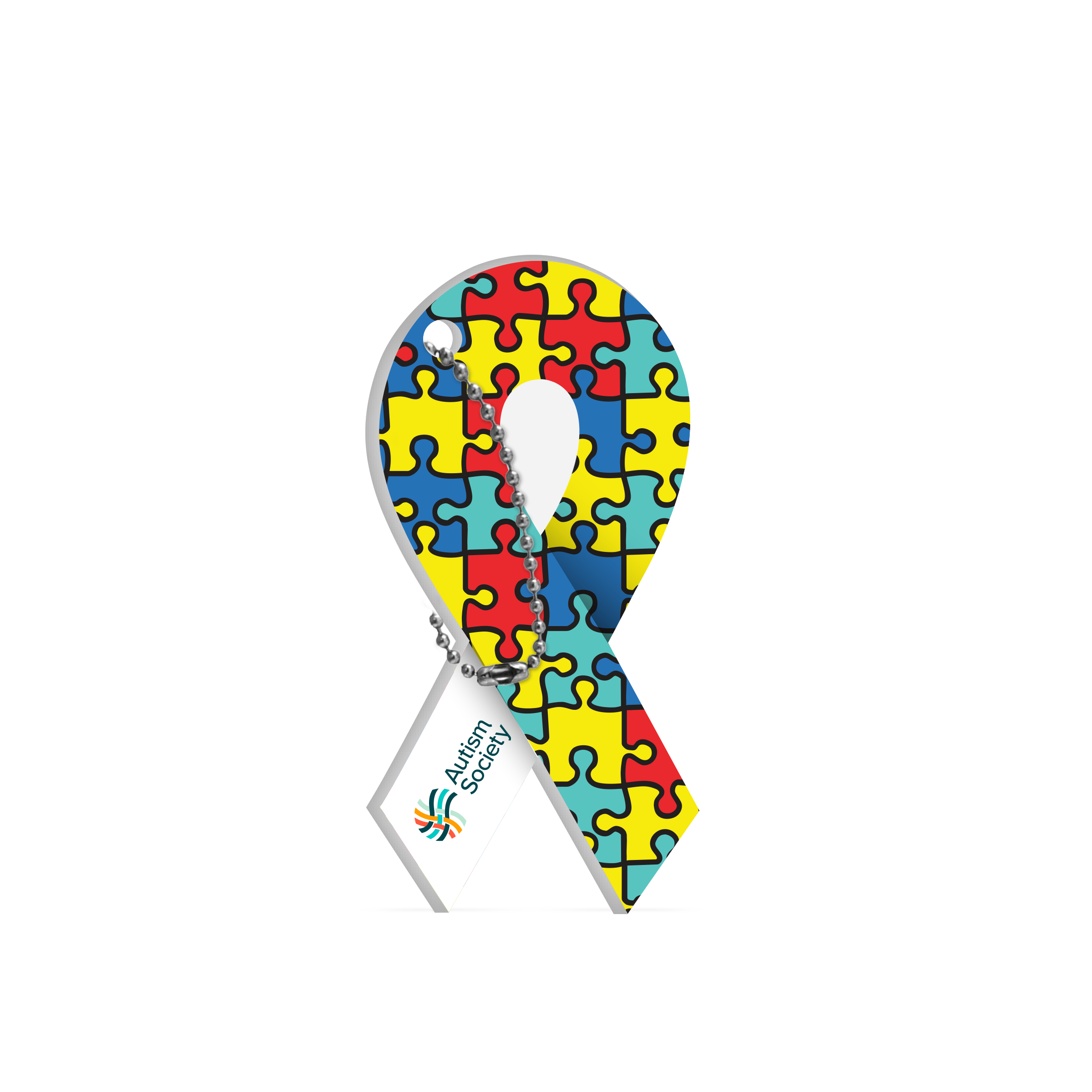 Cause Ribbon Key Tag