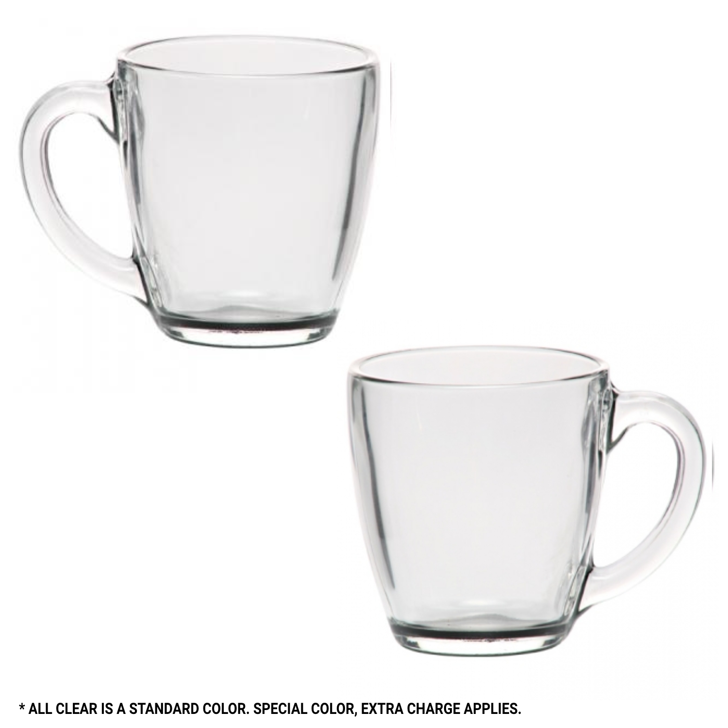 Clear Elegant Tapered Glass Mug, 15.5 oz. 7