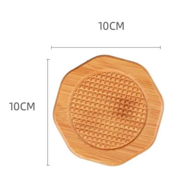 Bamboo Heat-Resistant Coaster Set 5 Shapes 3