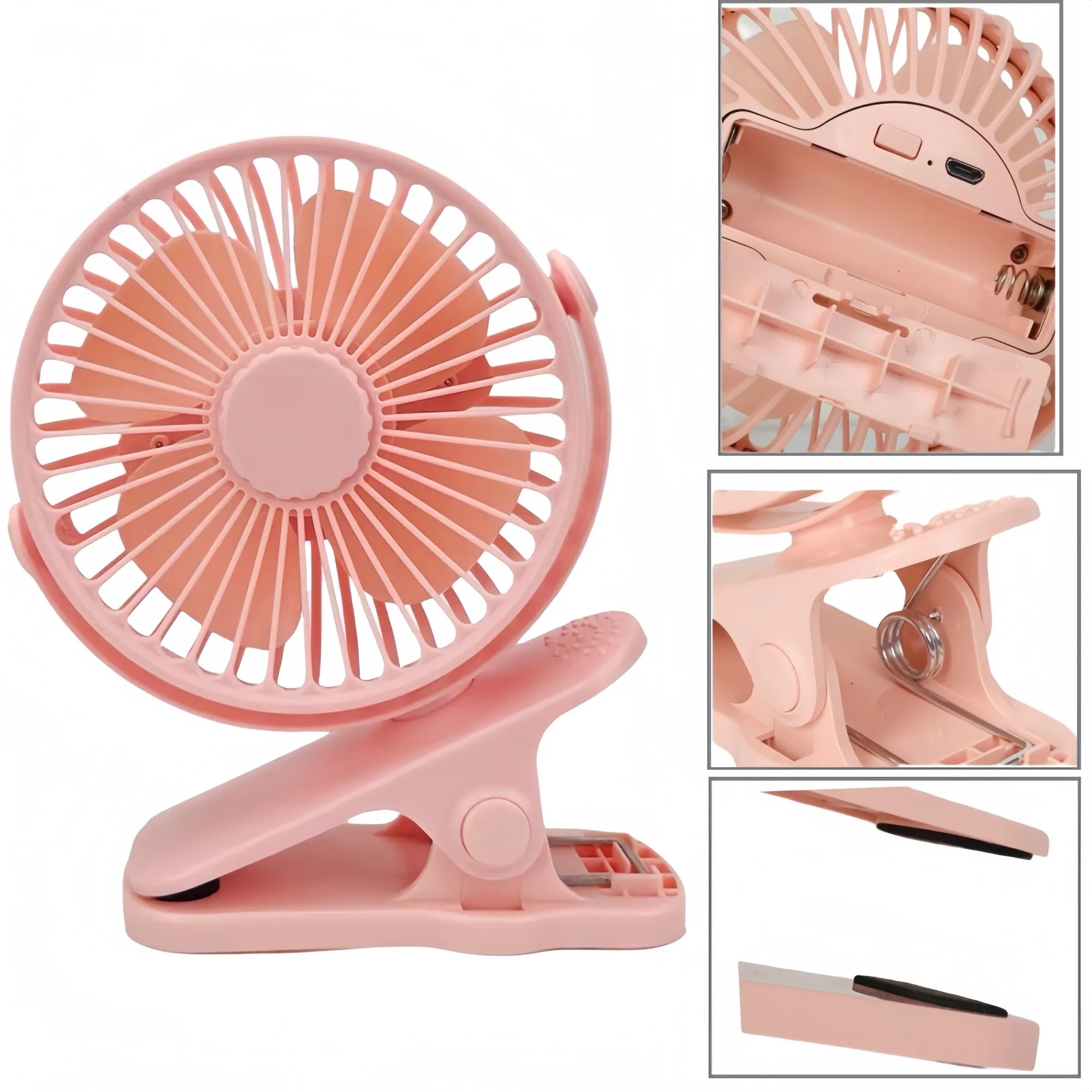 USB rechargeable clip fan 5