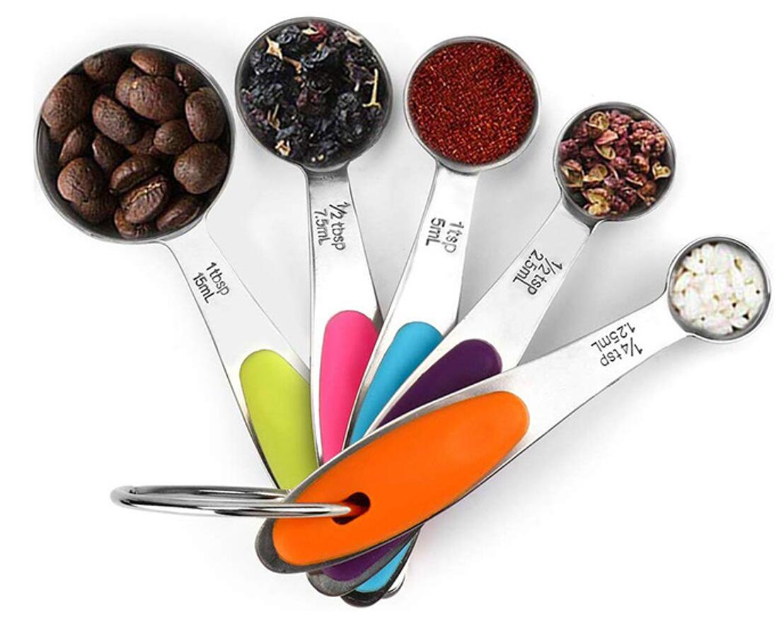 Stainless Steel Silicone Handle Measuring Spoon 3