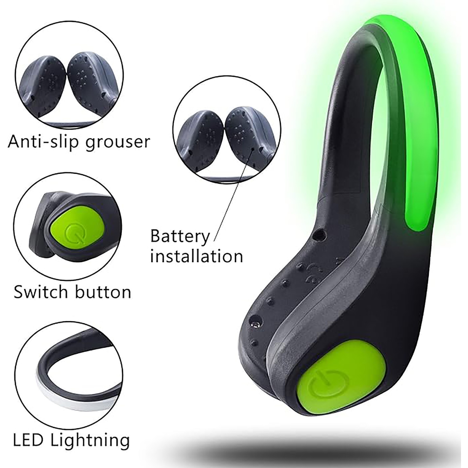 Flashing Light Up Led Shoes Clip 3