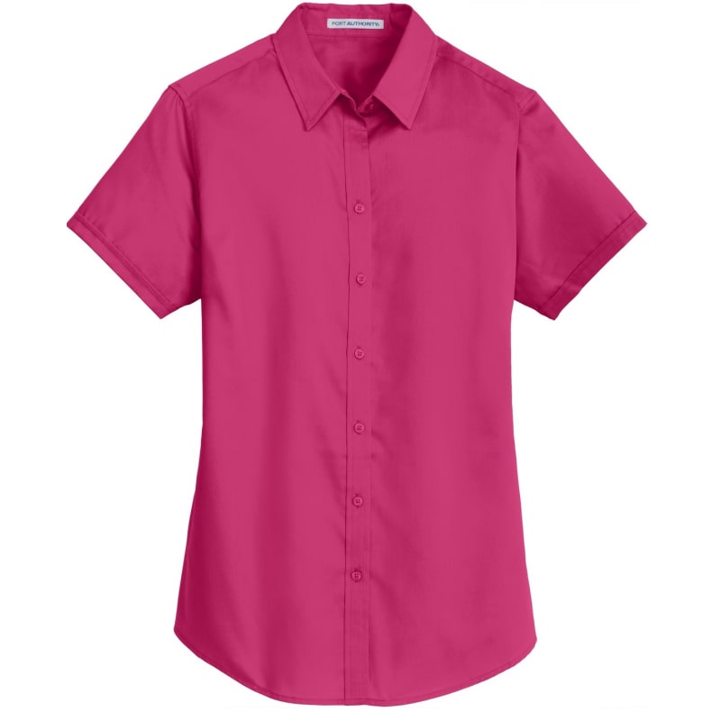Port Authority Ladies Short Sleeve SuperPro Twill Shirt. 9