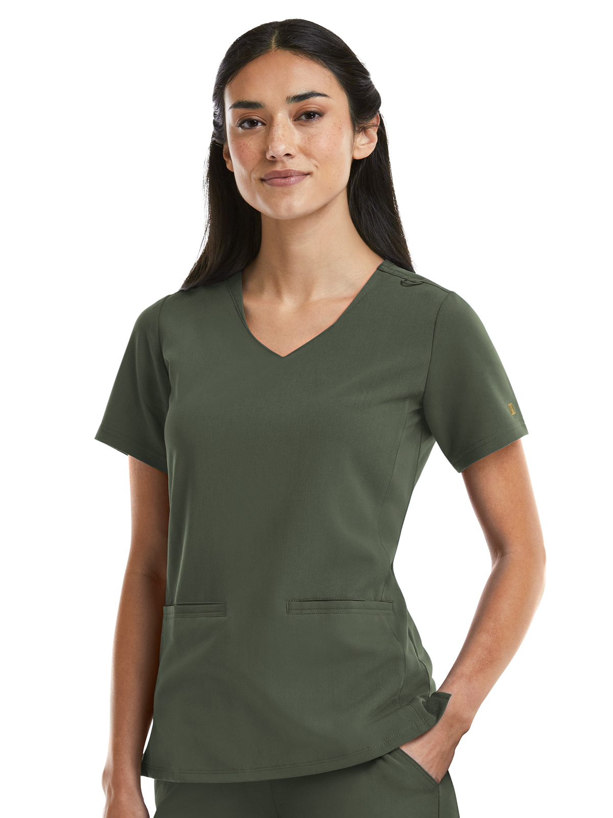 Maevn - Matrix Pro - Women's Two-Pocket Curved V-Neck Top 5