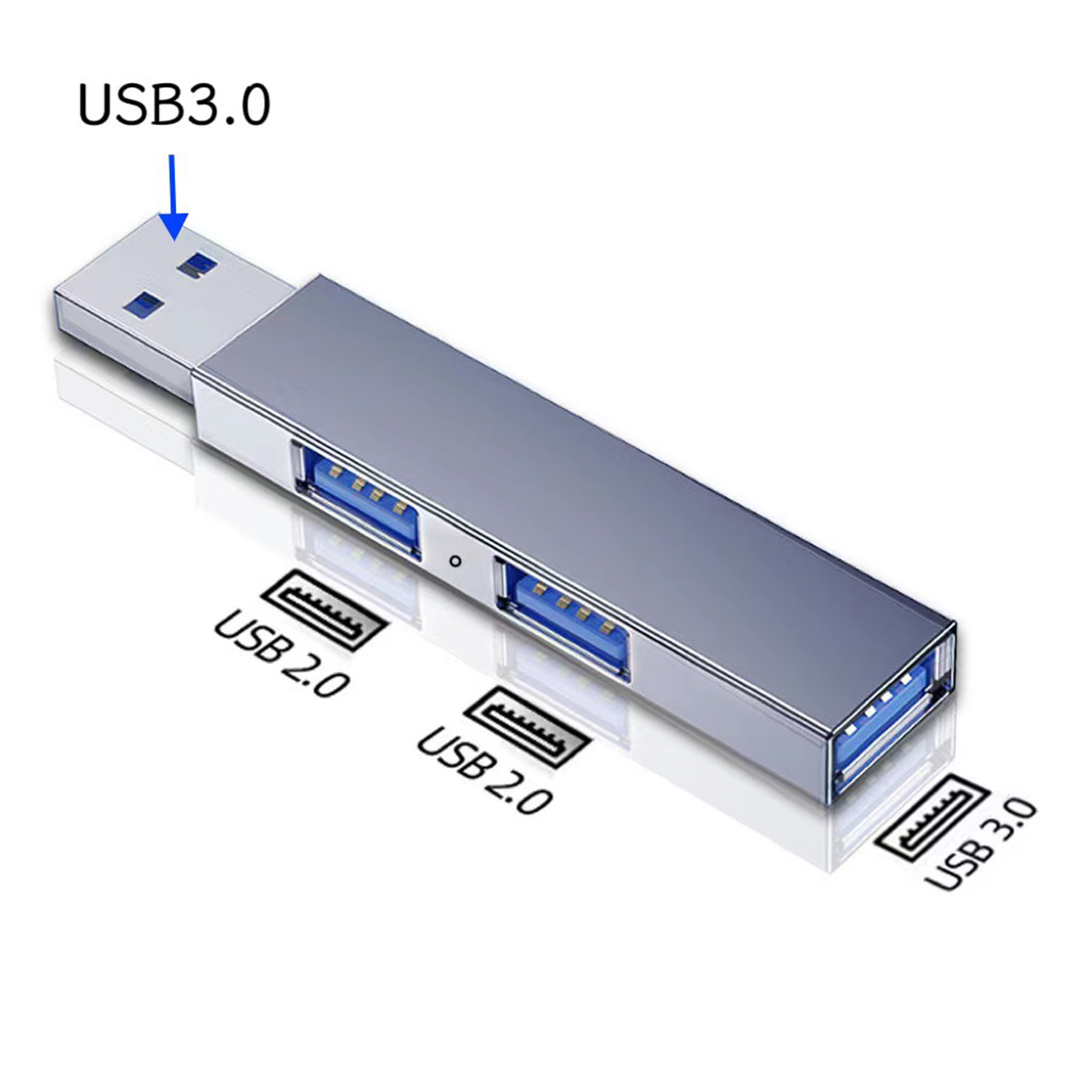 3-Port USB Hub 5