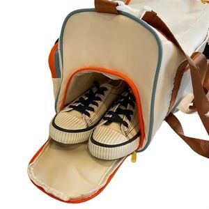 25L Travel Gym Duffel Bag with Shoes Compartment 14