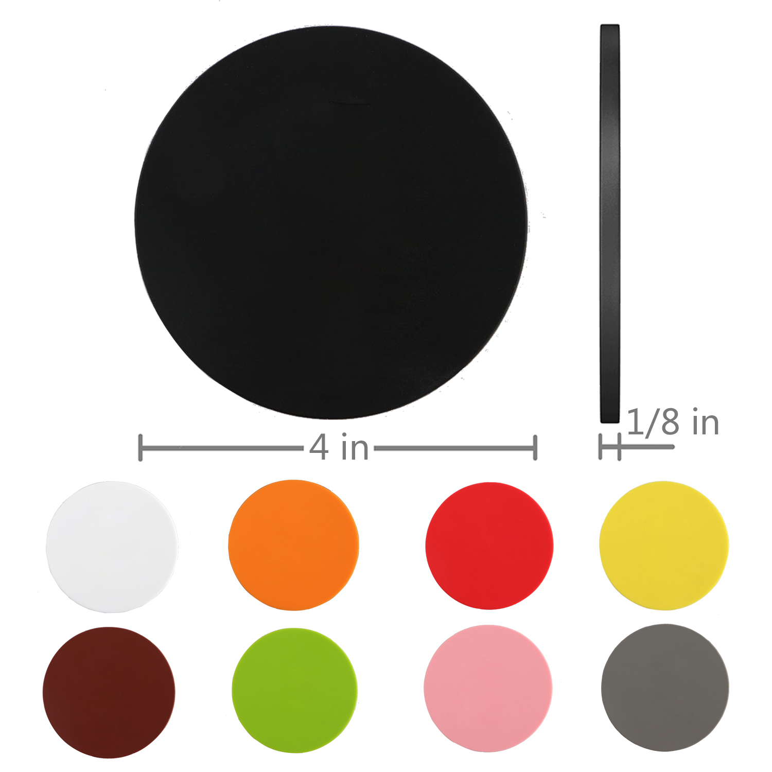 Round Silicone Coaster 4
