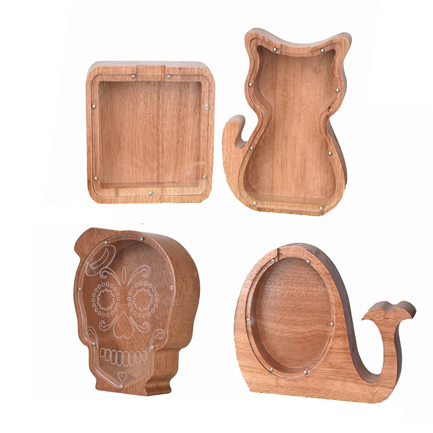 Wooden Animal Piggy Bank 3