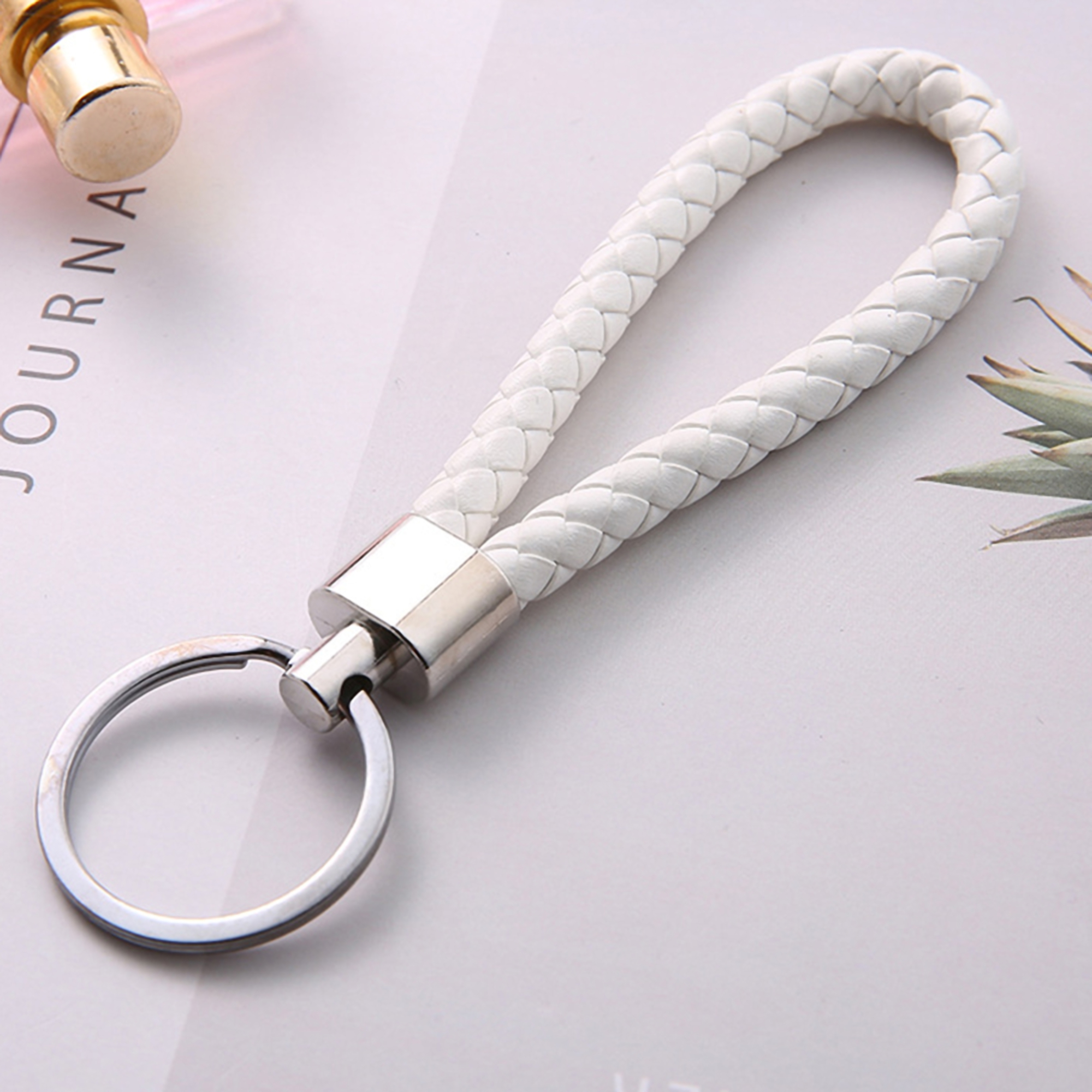 Handmade Leather Keychain for Men and Women 5