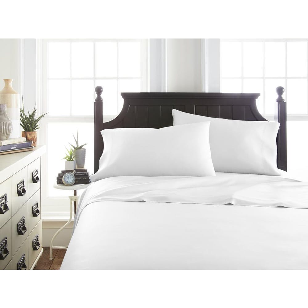 Bamboo Bed Sheet Sets - White California King 4 Piece 1