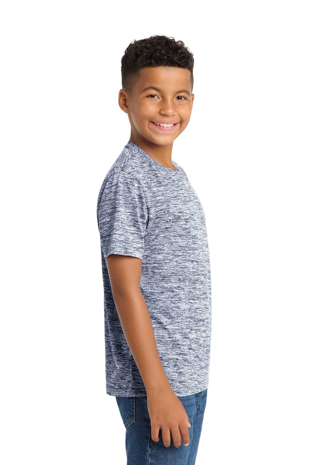 Sport-Tek Youth PosiCharge Electric Heather Tee. YST390 51