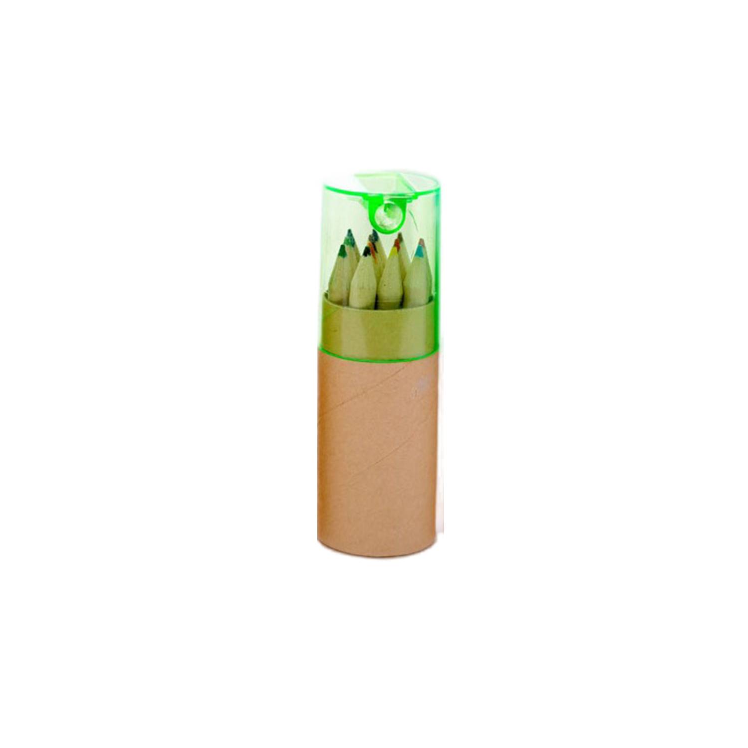 Colors Painting Writing Pencil sets W/ Sharpener case 6