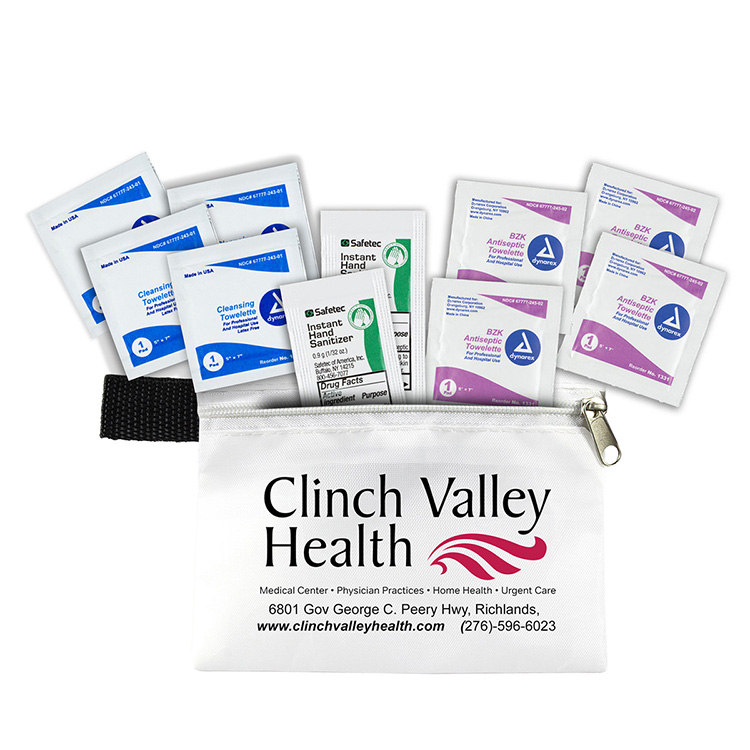 "Pallas" 10 Piece Healthy Antiseptic Pack in Zipper Pouch 20
