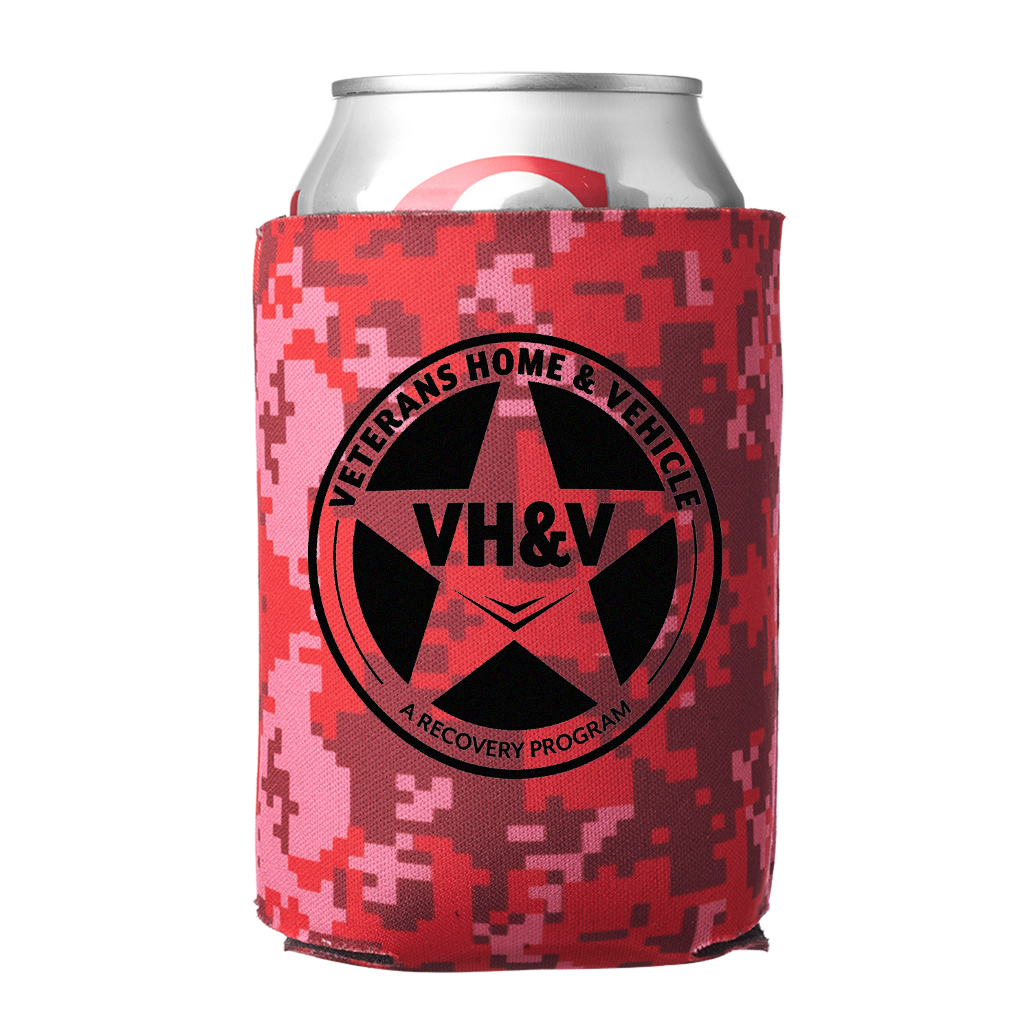Digital Camo Can Cooler (1 Color Imprint), custom koozie with logo imprint 5