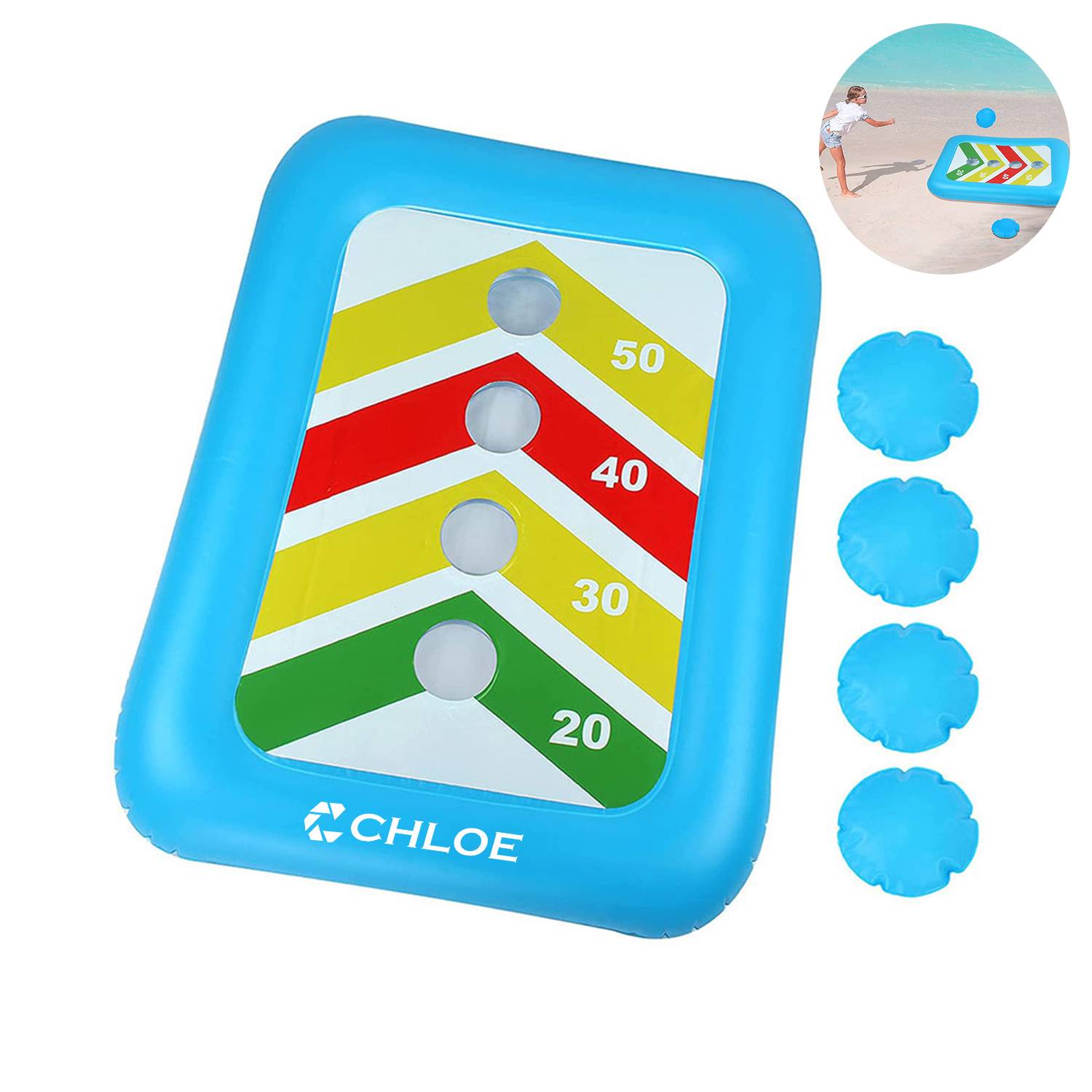Outdoor Family Interactive Water Pvc Throwing Board 3