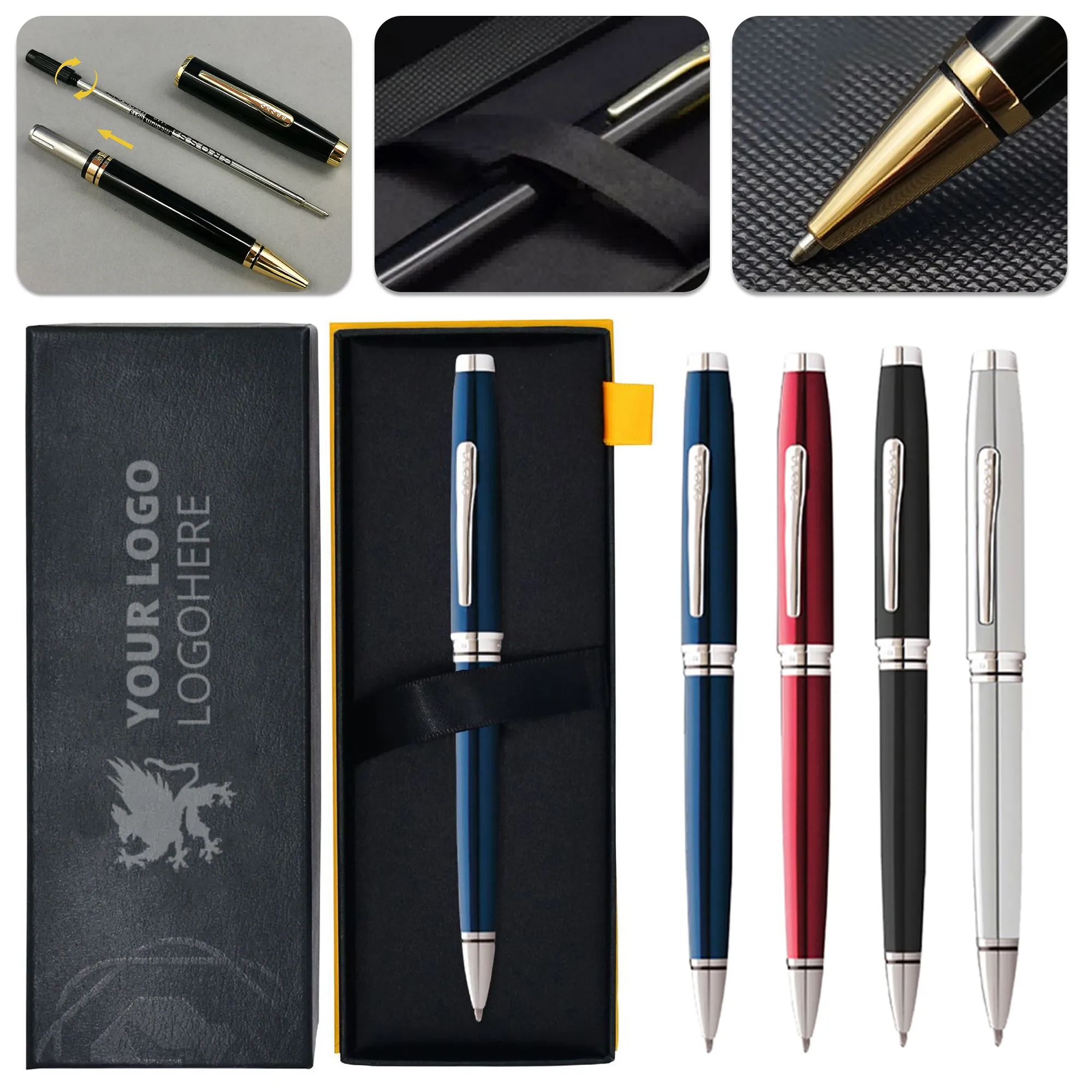 Metal Twist Signature Ballpoint Pen