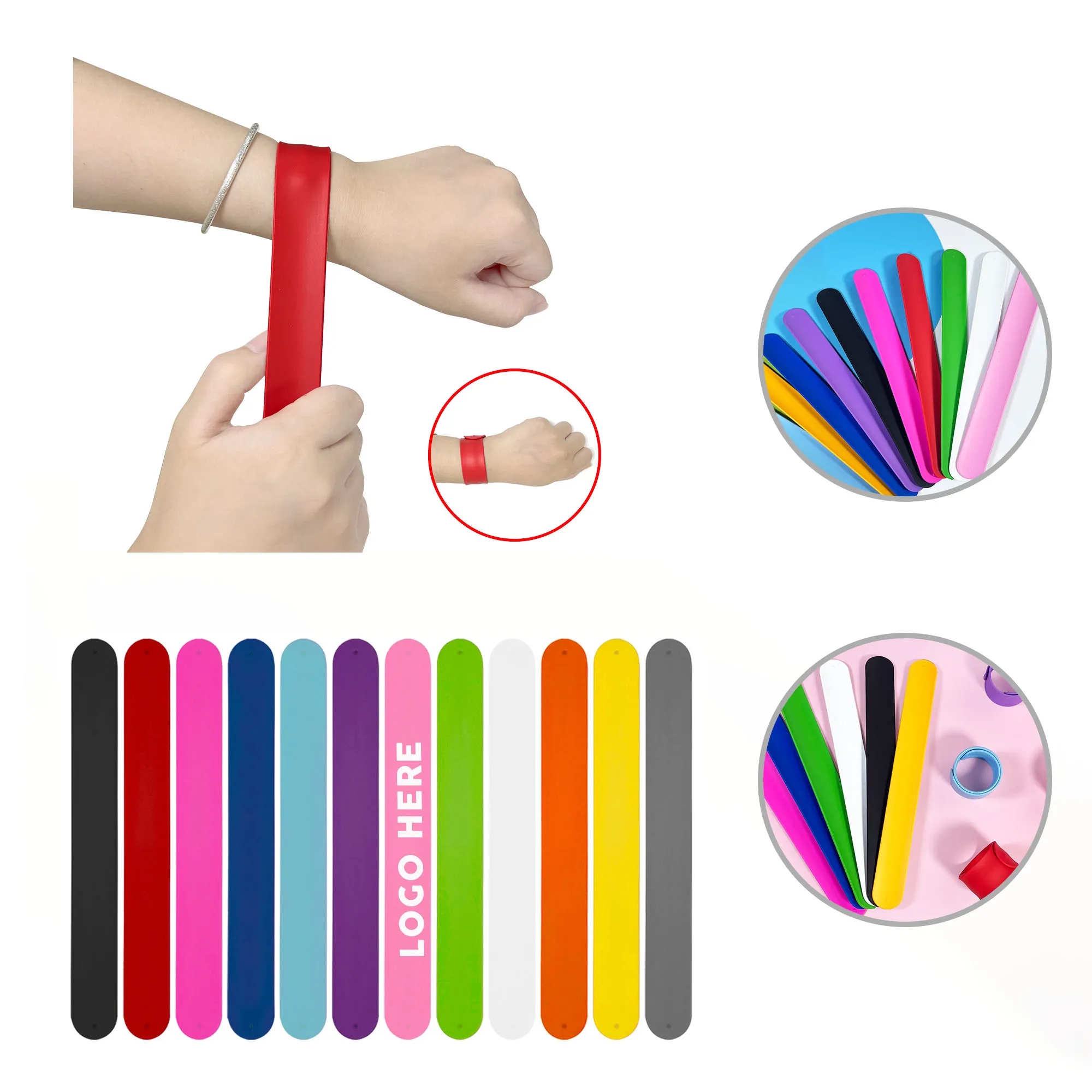 Custom Silicone Slap Bracelet 5