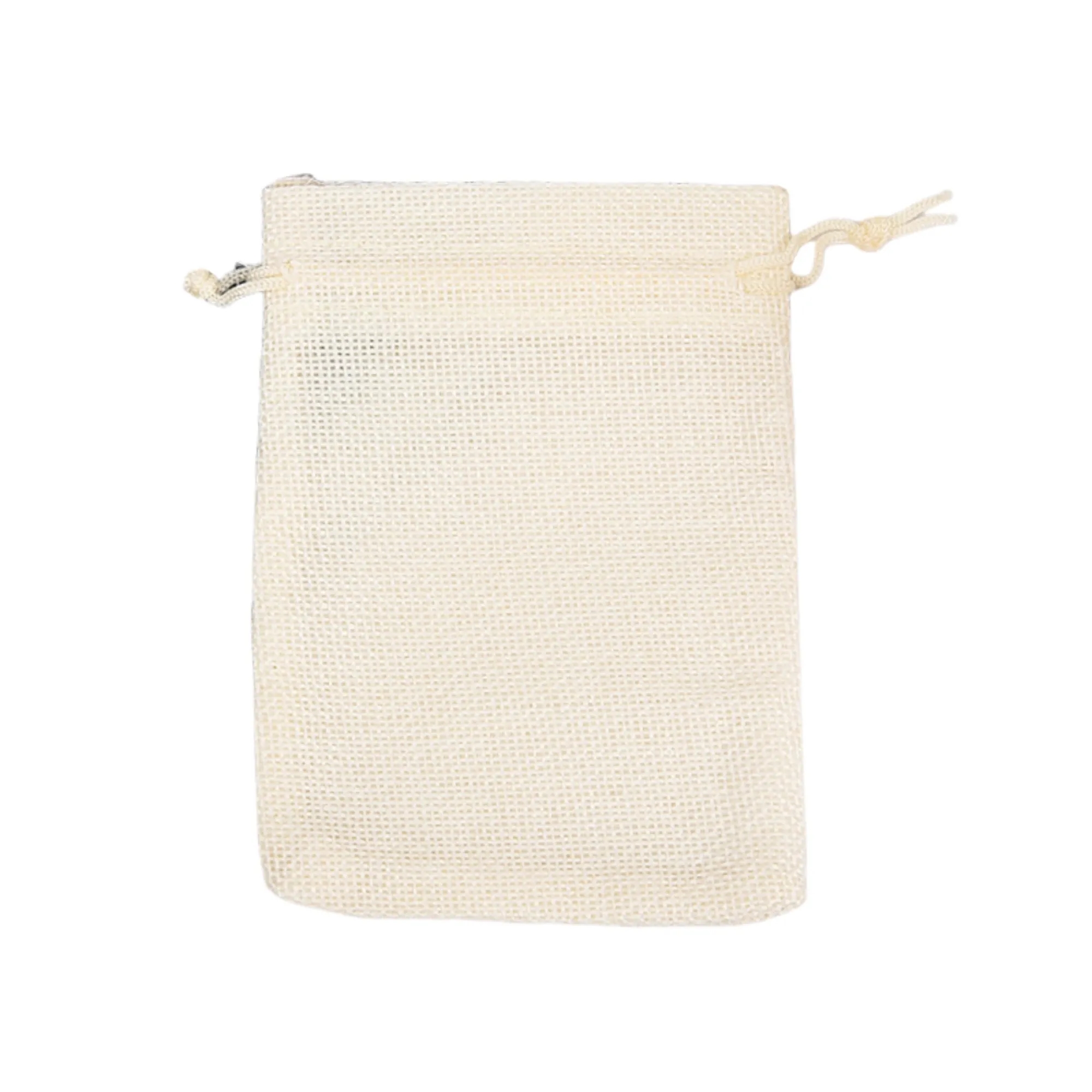 Linen Vintage Drawstring Pocket Gift Bag 5