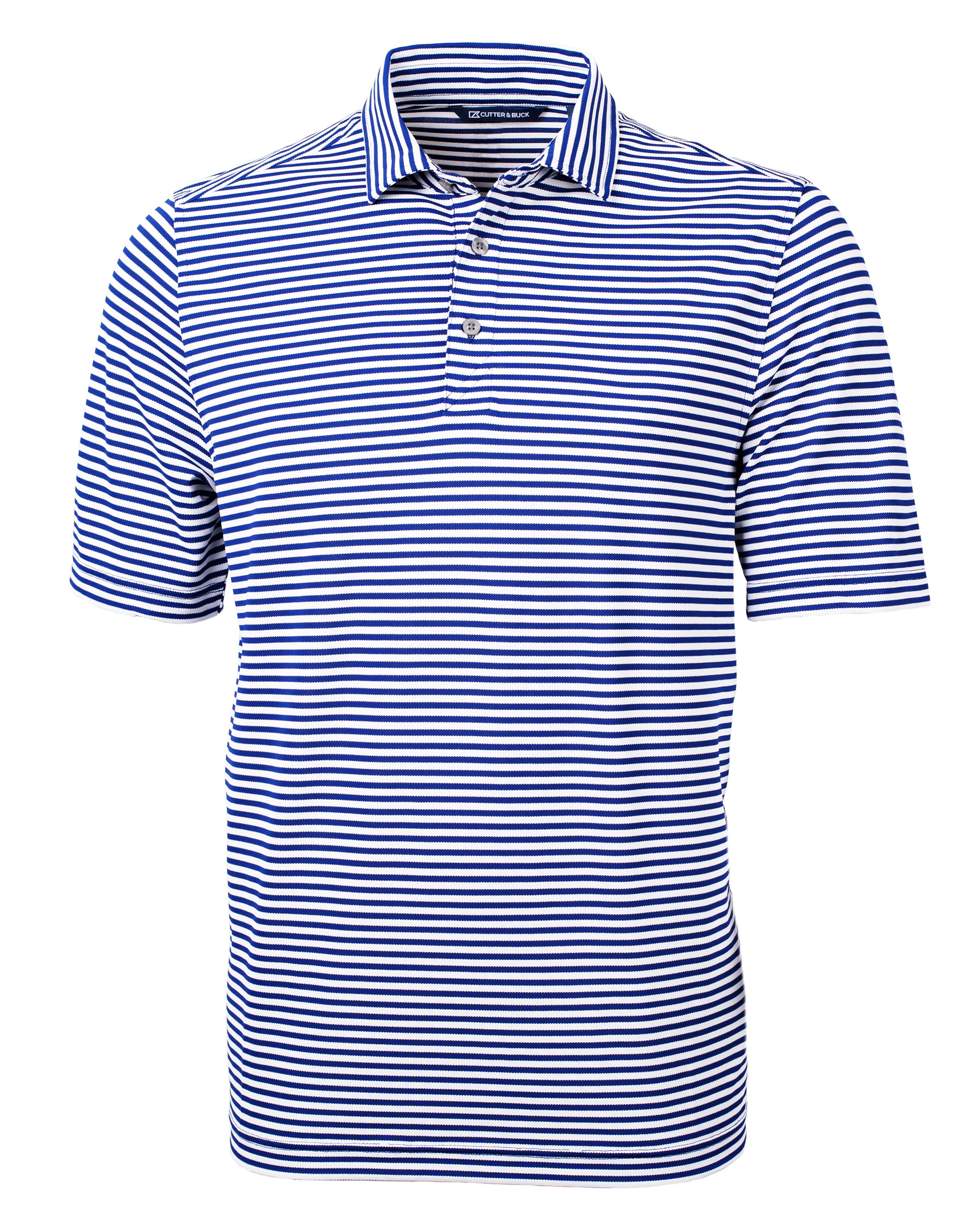 Cutter & Buck Virtue Recycled Stripe Featherlight Pique Mens Big & Tall Polo Big & Tall 72