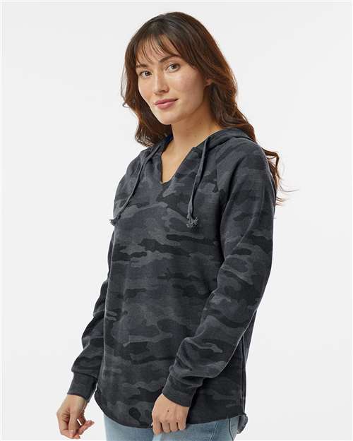 Women's Lightweight California Wave Wash Hooded Sweatshirt - PRM2500 15