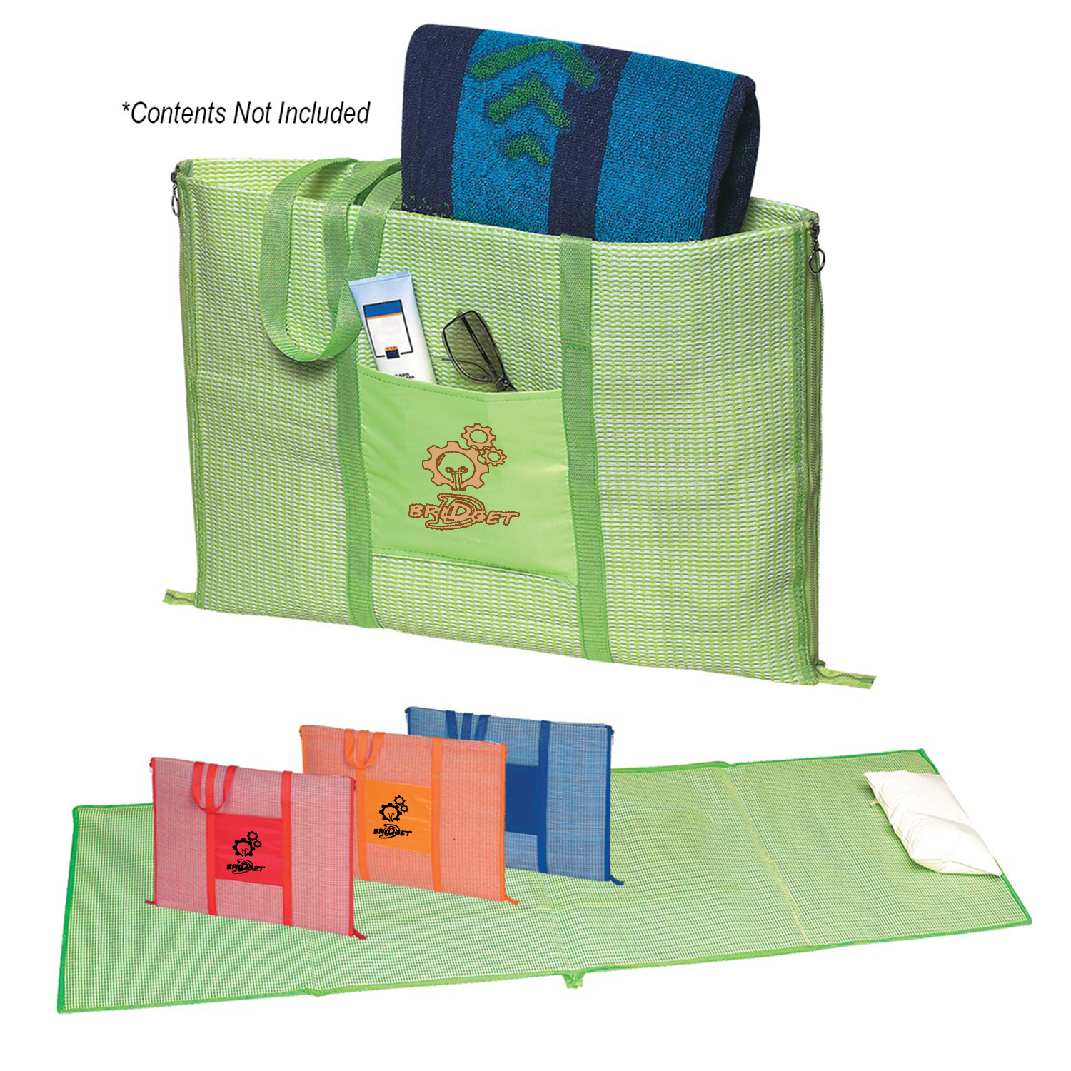 Beach Tote Bag Roll-Up Blanket 2