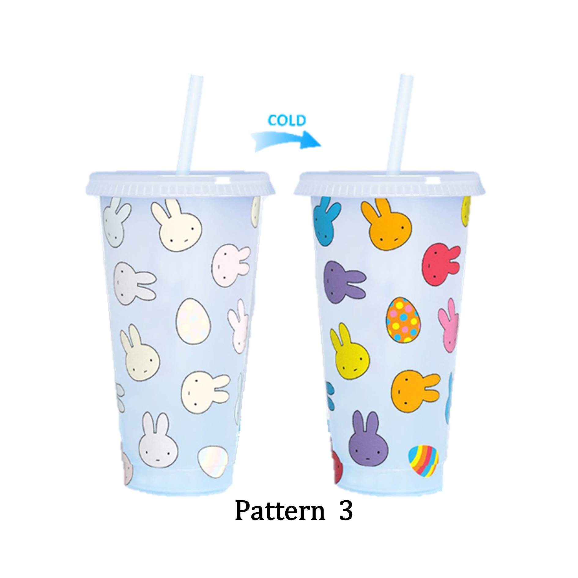 Color Changing Plastic Stadium Straw Cup 2