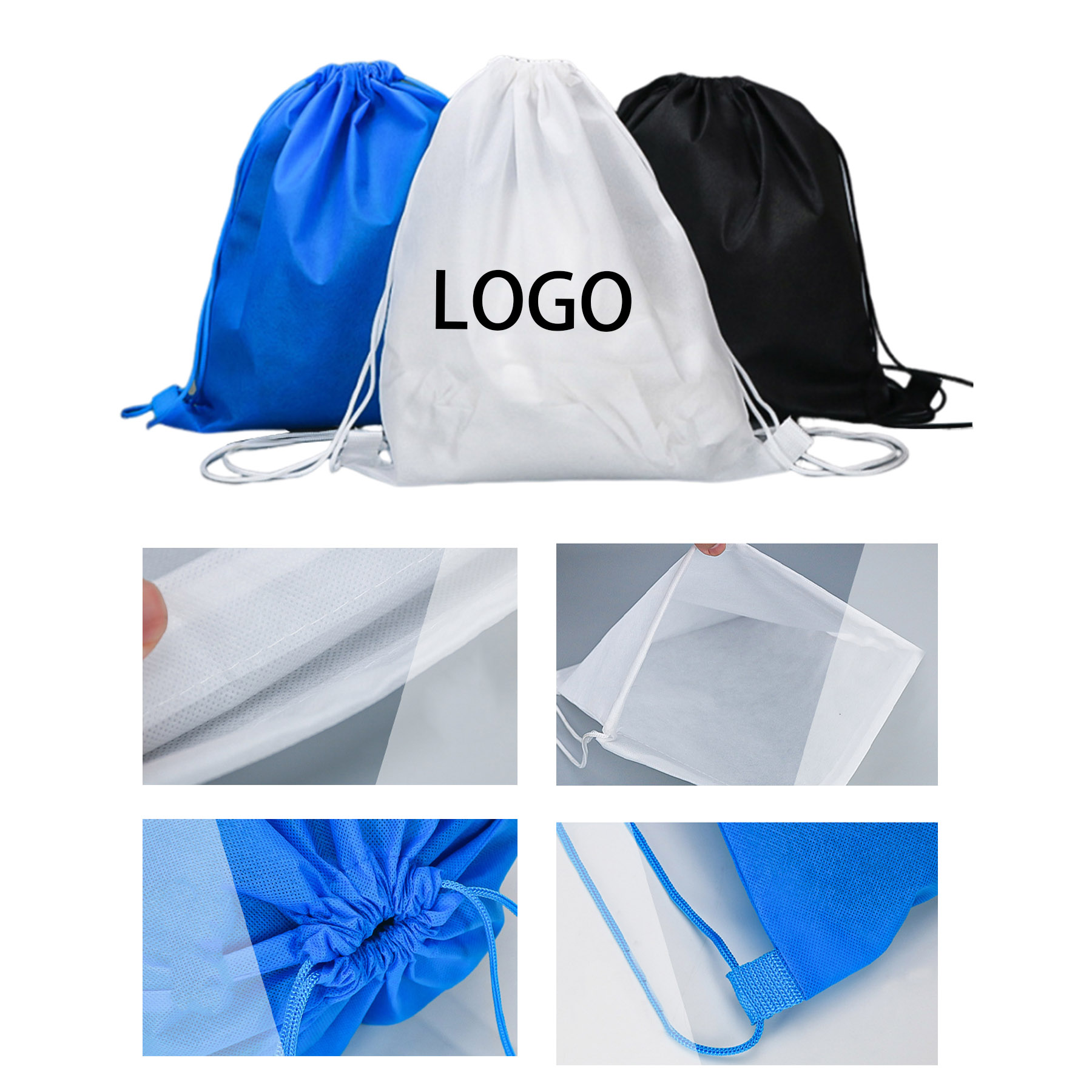 Sports Non-Woven Drawstring Bags 2