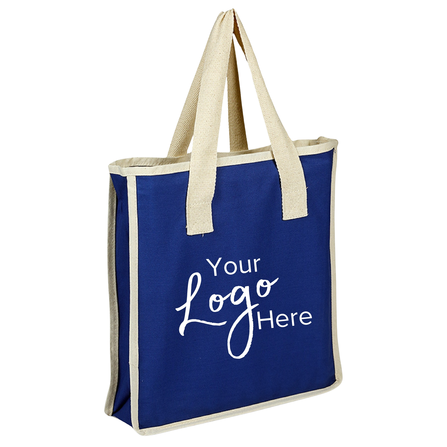 Canvas Shopping 14"Wx 15"H x 4" Gusset Bag, custom tote bag with logo imprint 9
