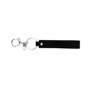 Vibrant Pure Color PVC Keychain Key Ring With Customizable Options 8