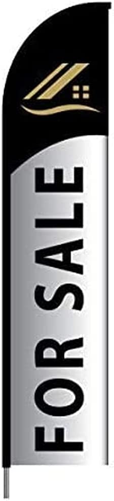 For Sale Flag Kit 15' Feet Feather Flag Sign Outdoor Banner 2