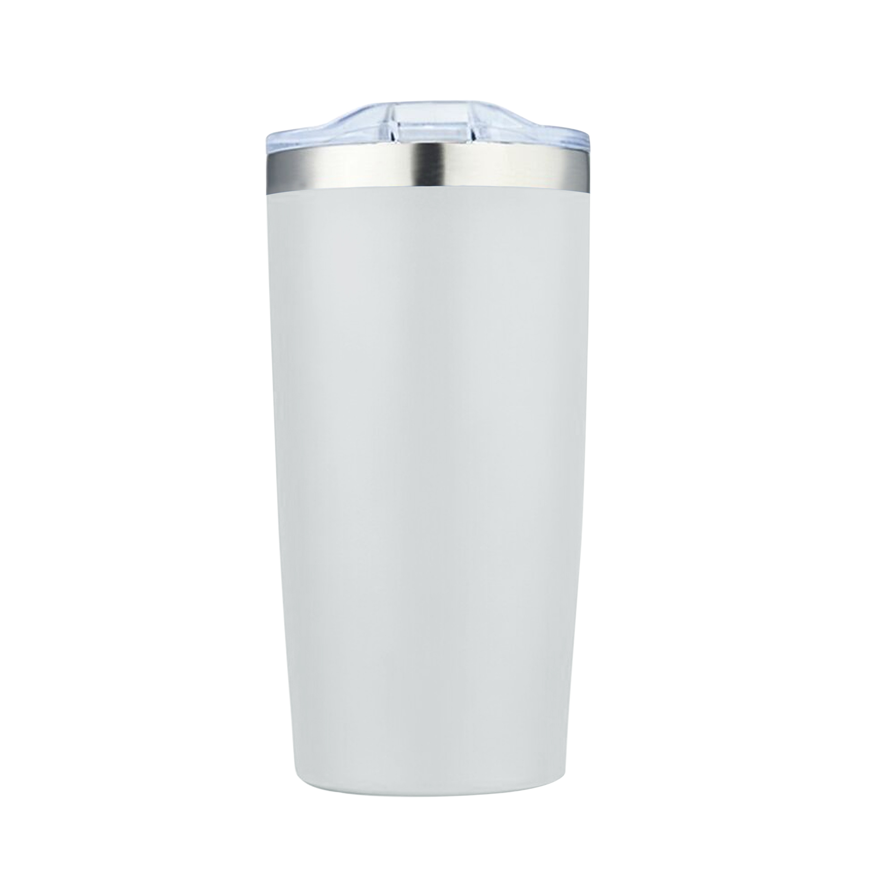 20 oz. Silver Rim Double Wall Vacuum Tumbler Water Bottle 18