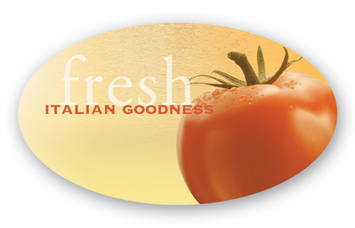 Full Color Name Badge w/ Personalization (2"X3.5") Oval