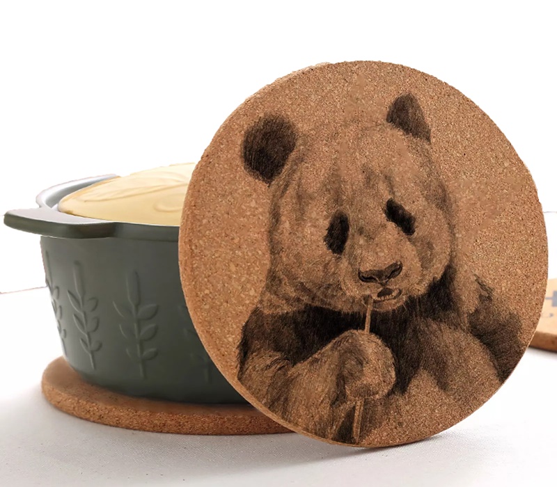Cork Wood Coaster 3