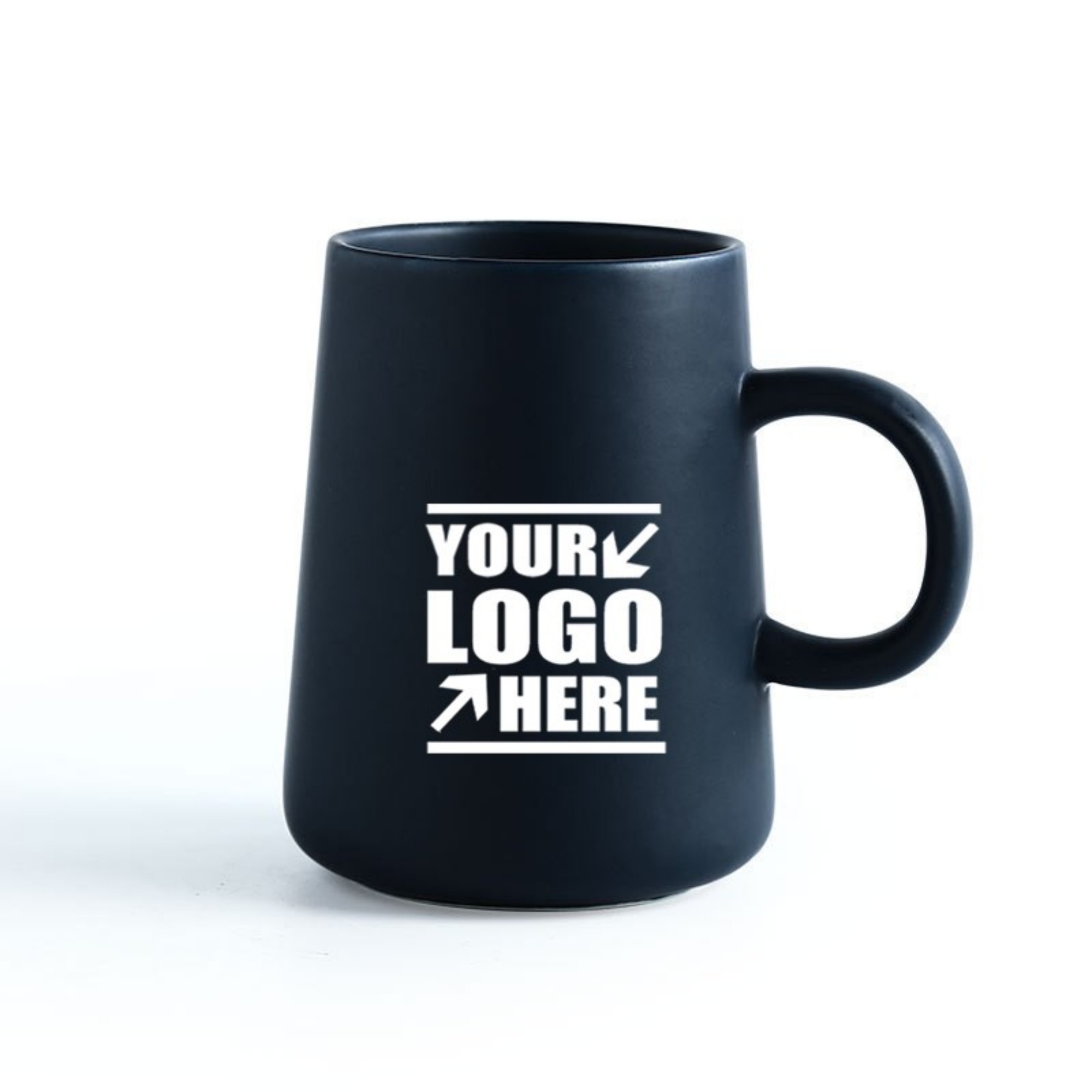 Narrow Mouth Wide Belly Matte Ceramic Mugs 2