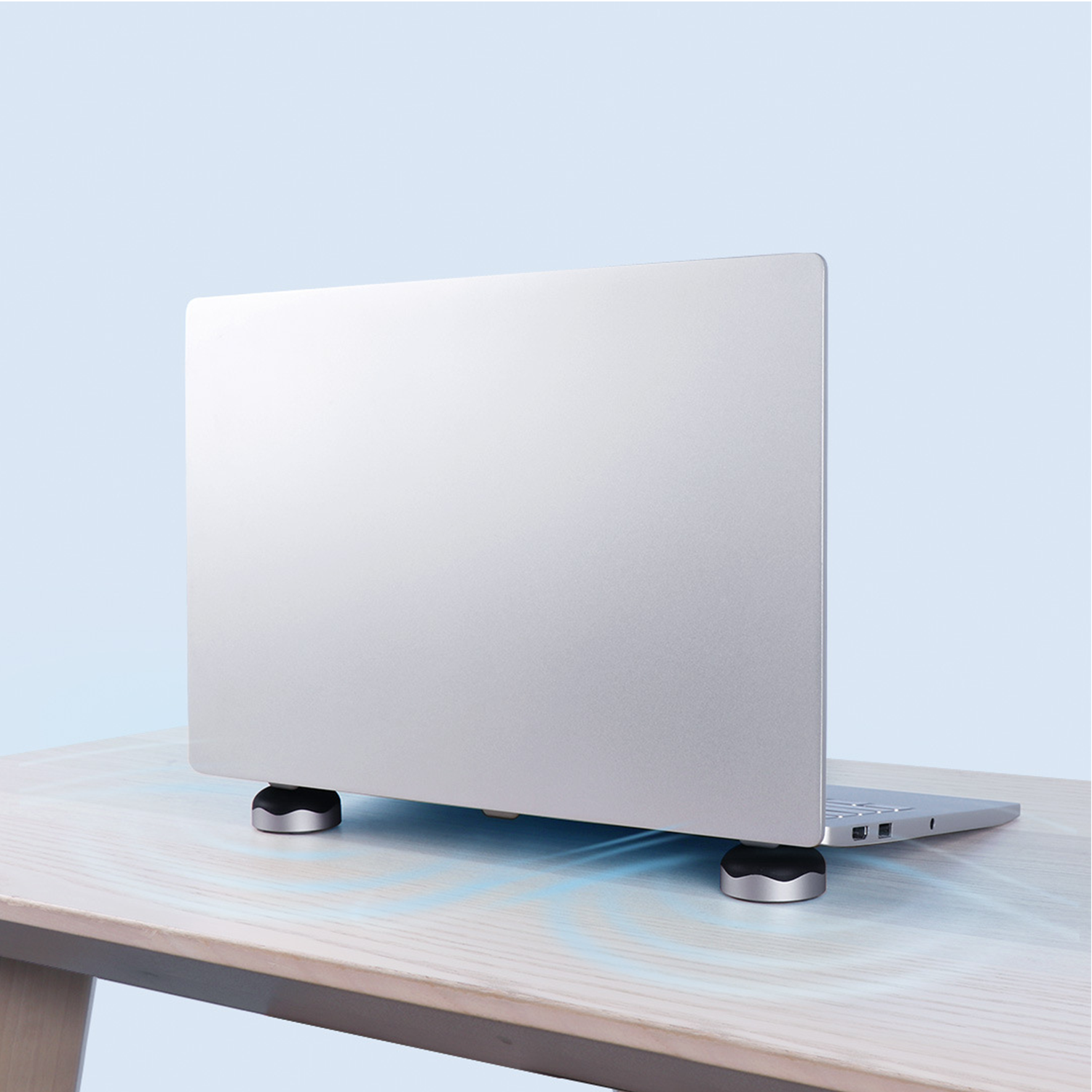 Portable laptop cooling base pad—desktop heightening stand 4
