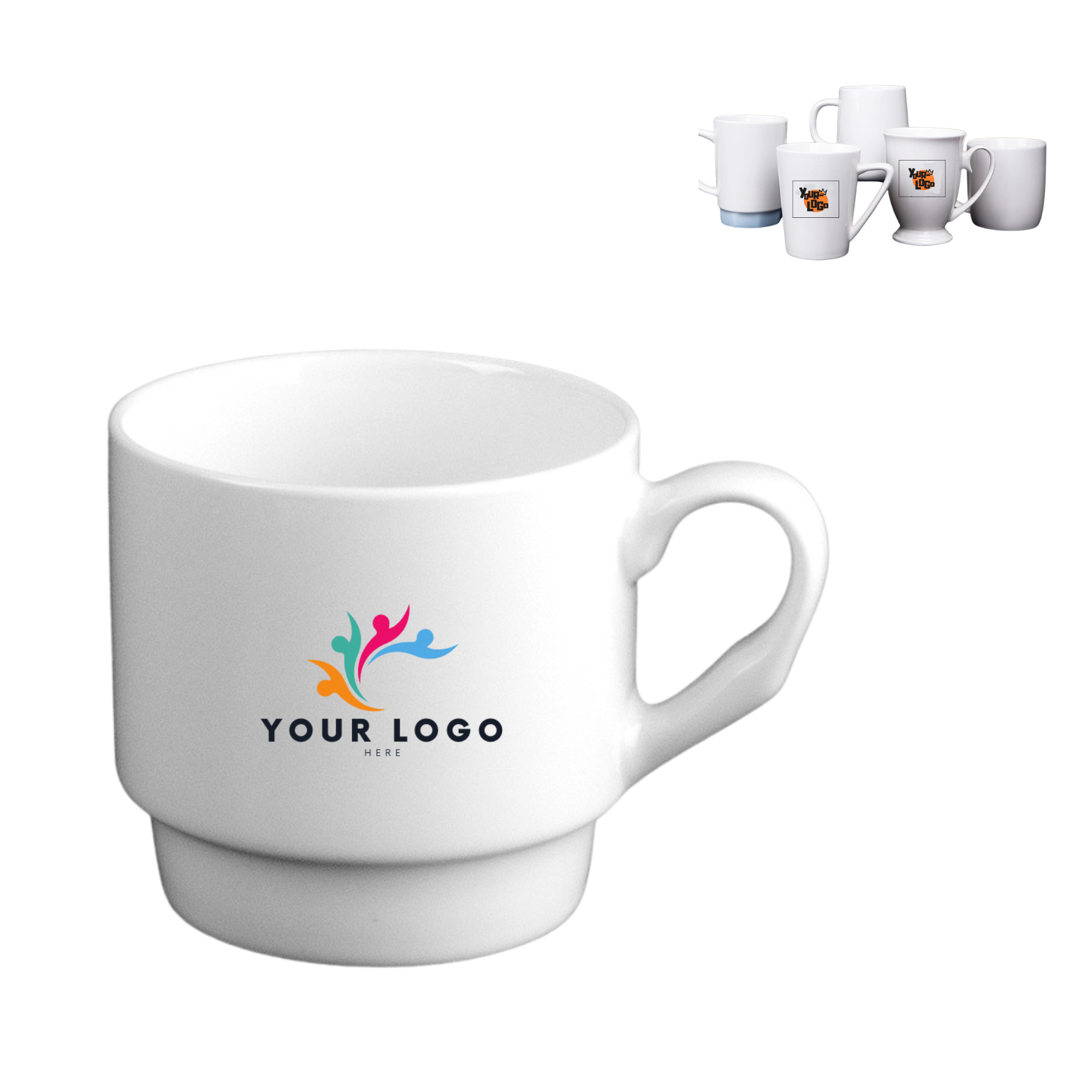 Simple White Ceramic Mug 2