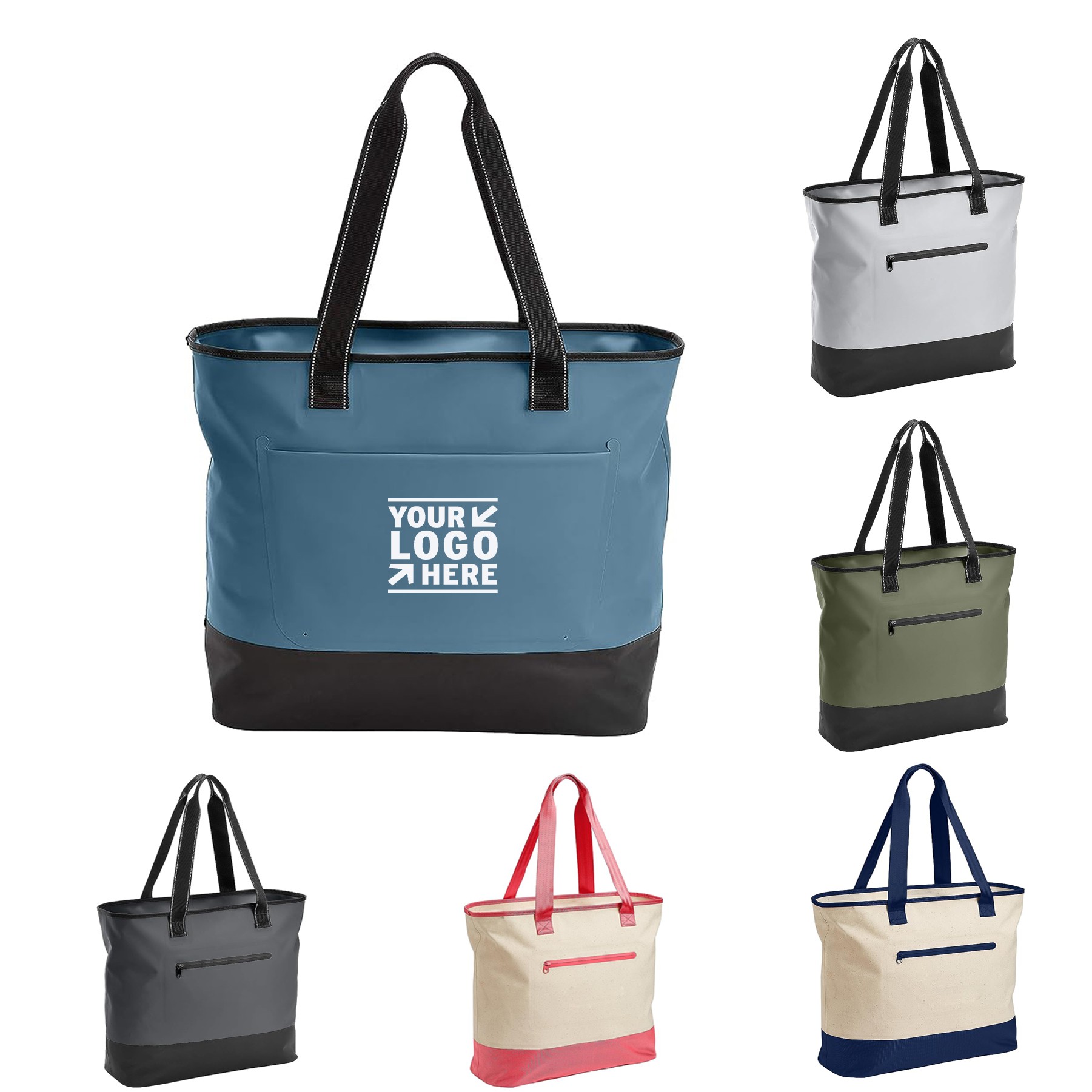 Airtight Zipper Waterproof Tote Beach Bag 3