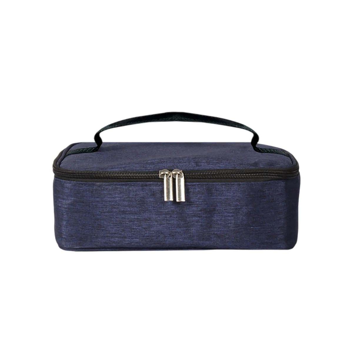 Portable Lunch Bag with Leather Reinforced Handle 7