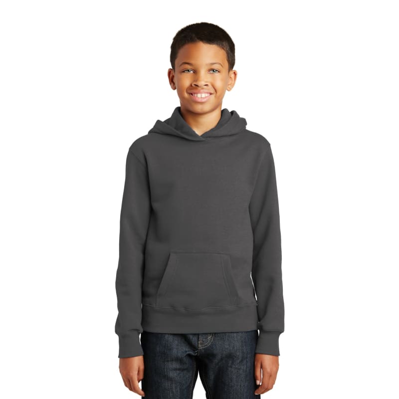 Port & Company Youth Fan Favorite Fleece Pullover Hooded Sweatshirt. 22