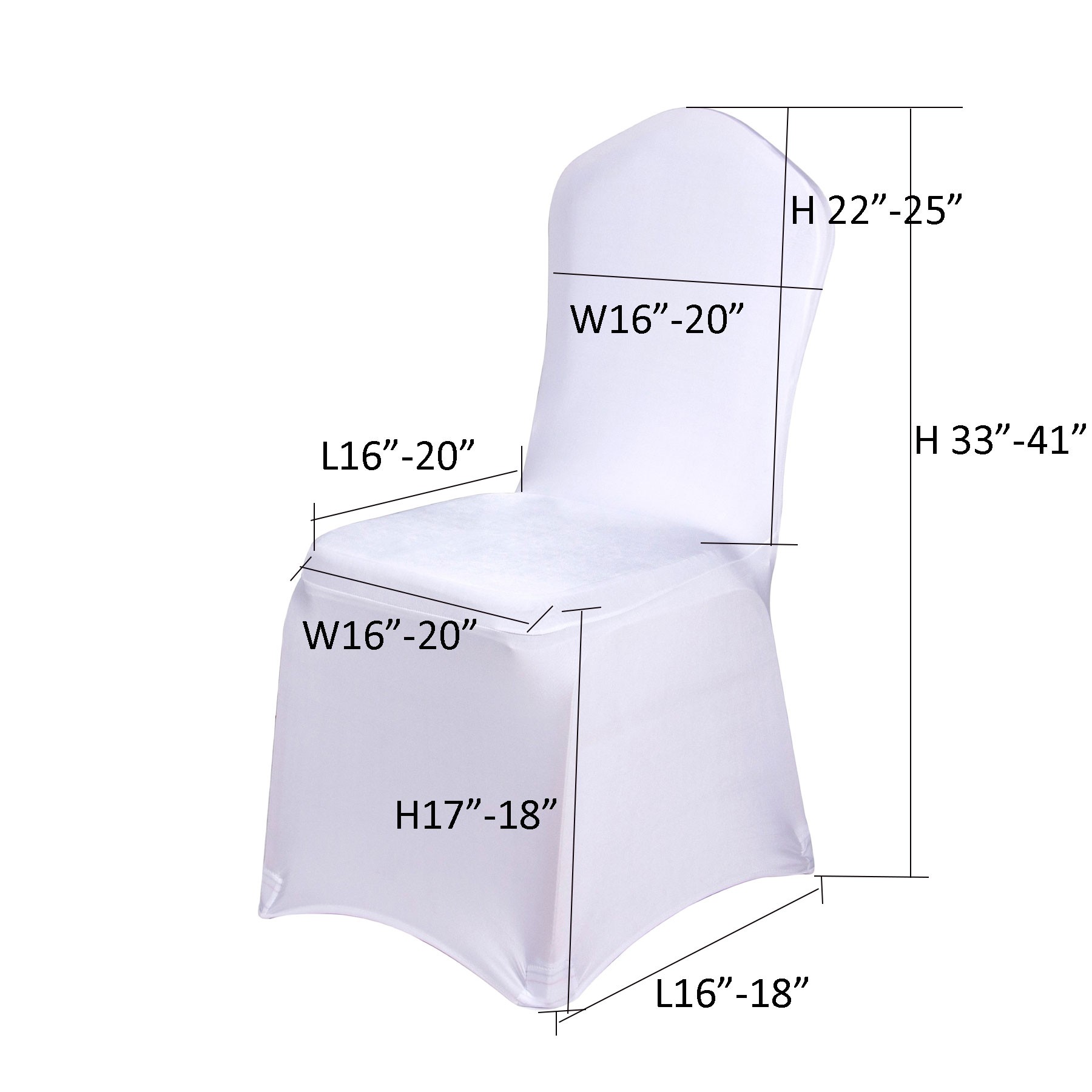 Polyester Party Wedding Chair Back Cover 15
