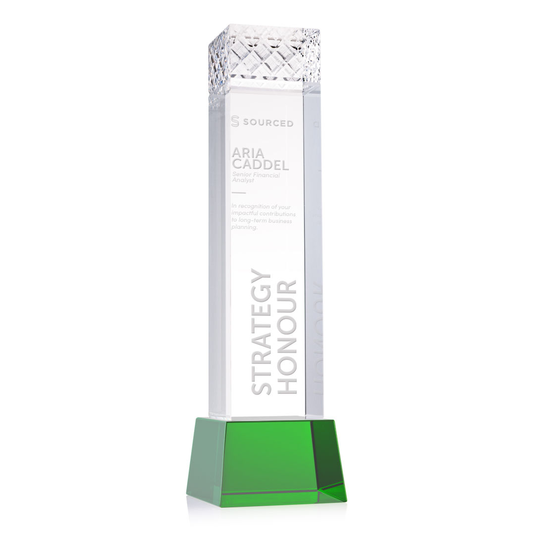 Velson Award on Base - Green 2