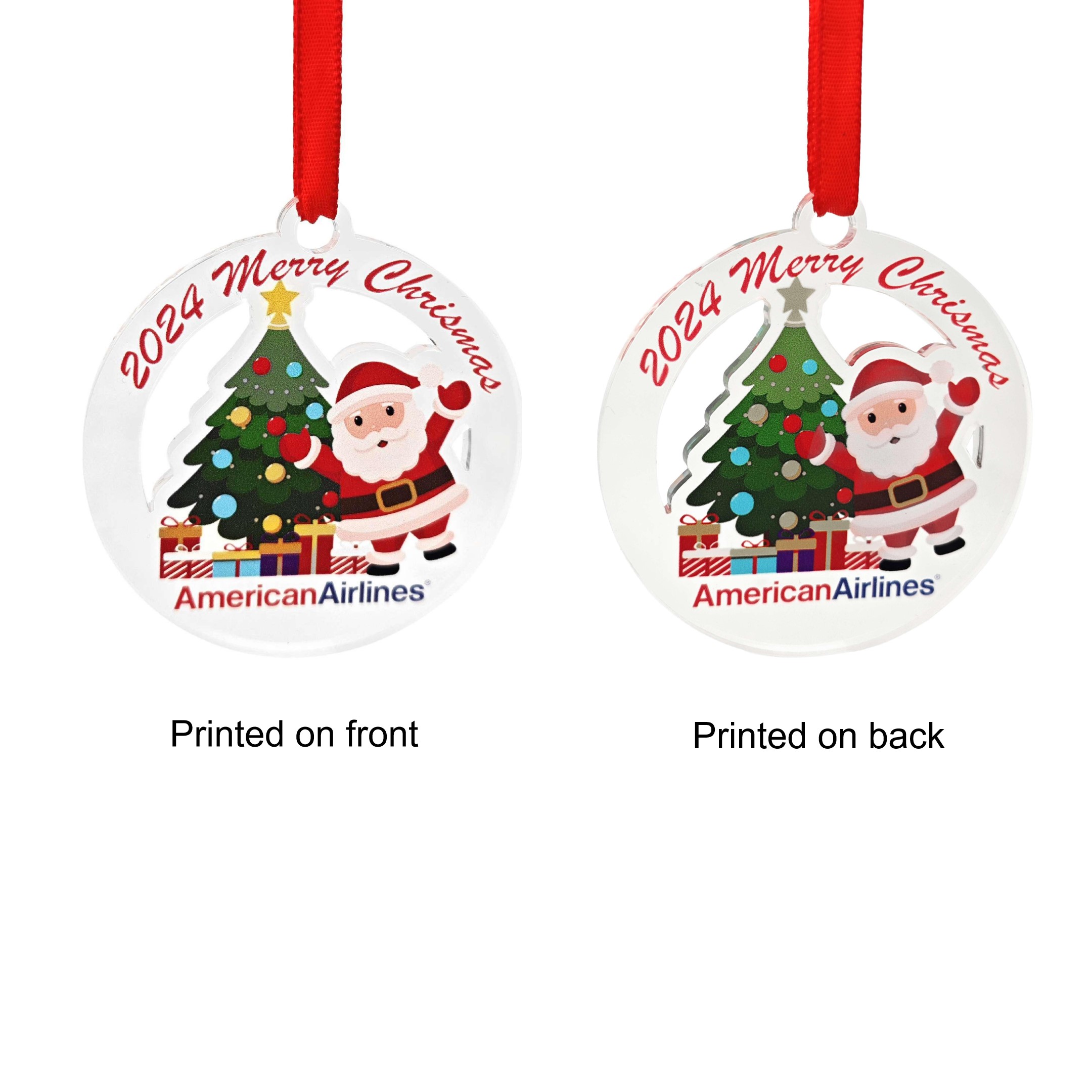 2.75" Full-Color Custom-made Acrylic Ornaments ( Laser Cut ) 3