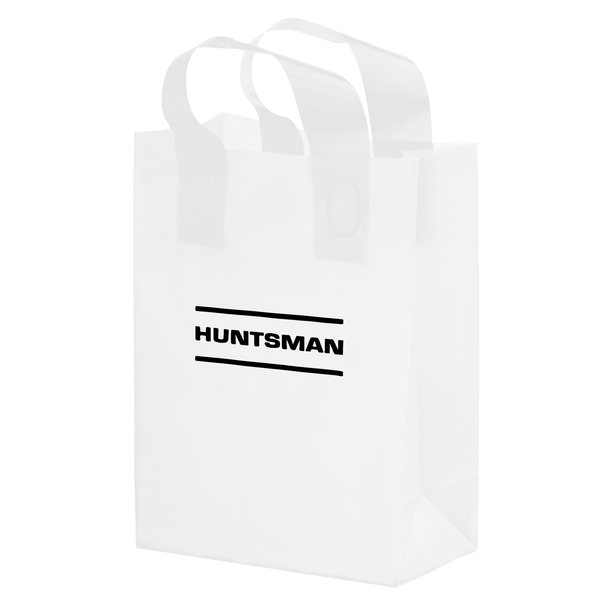 Color HDPE Frosted Soft Loop Shopper 4