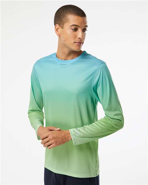 Unisex Barbados Performance Pin Dot Long Sleeve T-Shirt - 225 23