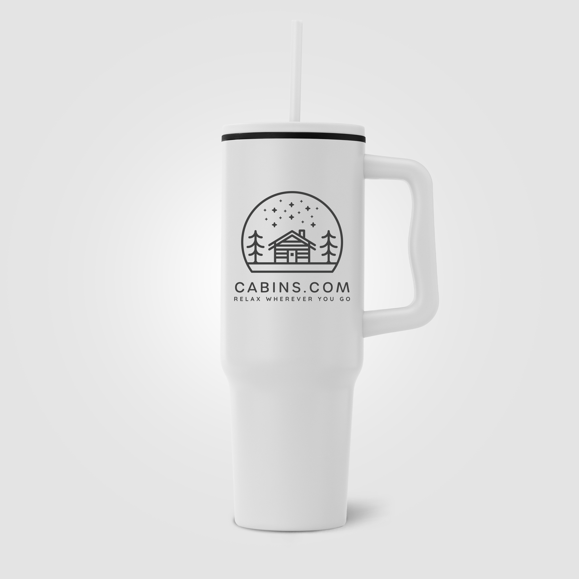 Polar - 40 oz. Stainless Steel Tumbler with Plastic Liner and Straw 24