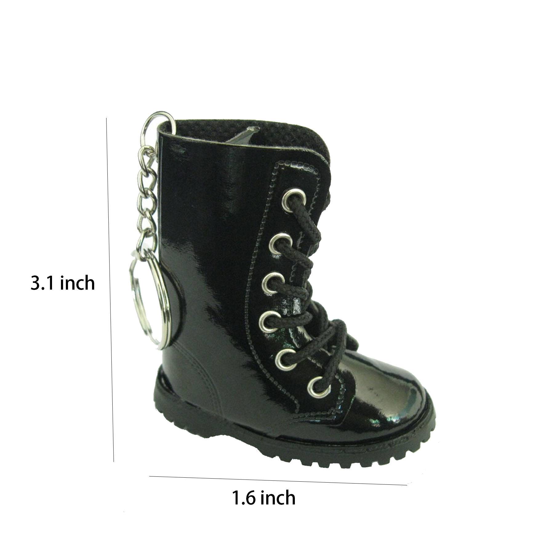 PU Leather boot keychain 3