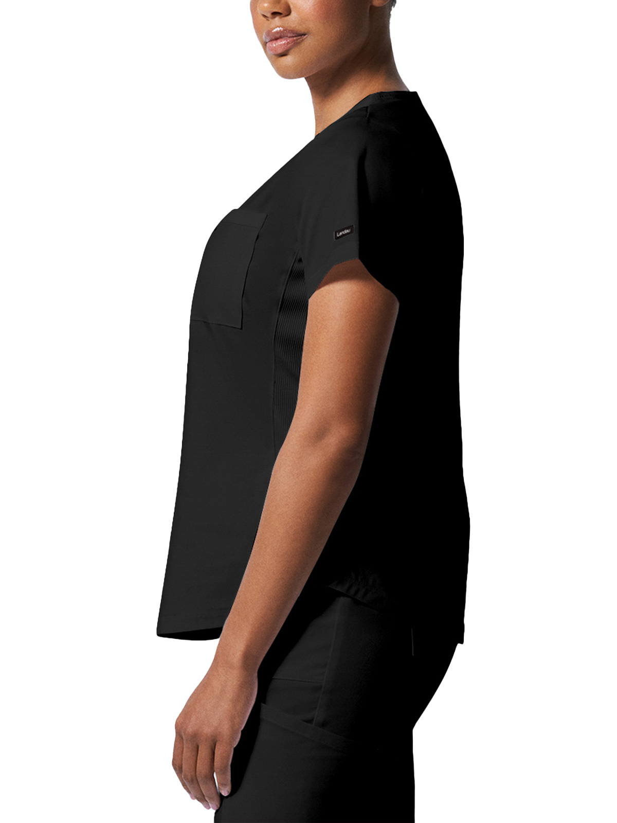 Landau - ProFlex - Women's Two-Pocket Back Princess Seamed V-Neck Top 16