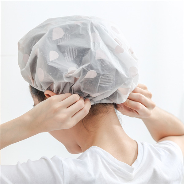 Adult Women's Bath Hair Cover Waterproof Shower Cap 2