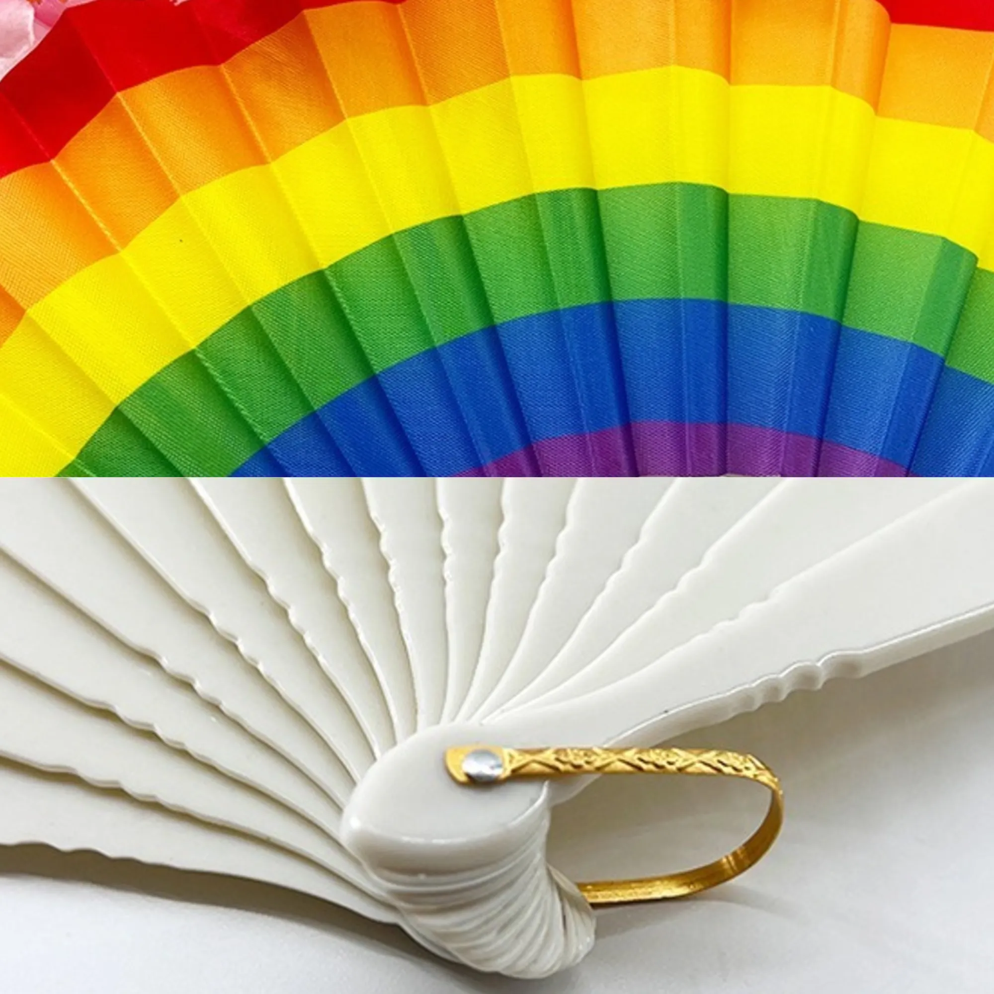 Full Color Fabric Folding Fan 7